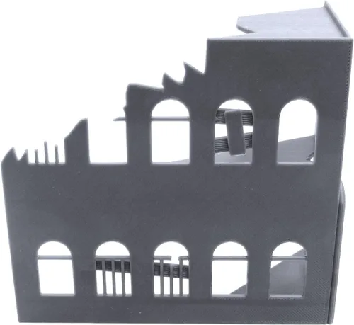 Miniatura 2 de Edificio en ruinas, paisaje de terreno para mesa de 1.102 in en miniaturas, Wargame, impreso en 3D y pintable, EnderToys