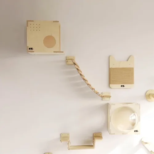 Miniatura 5 de Marco de escalada para gatos, escalera para gatos, cuerda de sisal, árbol de gato, torre de uso para jaula de muebles de mascotas, juguetes