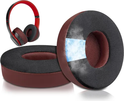 Miniatura 10 de SoloWIT Almohadillas refrescantes para auriculares inalámbricos Beats Solo 2 y Solo 3, almohadillas con espuma de aislamiento de ruido de alta Negro