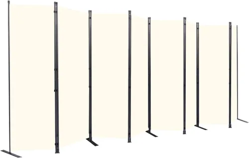 Miniatura 13 de Divisor de habitación portátil de 6 pies y pantallas de privacidad plegables, divisor de tela de 102 pulgadas de ancho para separación
