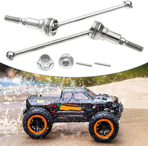 Miniatura 7 de kingsea Eje de transmisión de aluminio metálico, M16105 RC eje de transmisión delantero compatible con HAIBOXING1/16 16889 16889A S1601 RC Cars