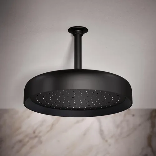 Miniatura 2 de KOHLER 26291-G-BL Statement™ Cabezal de lluvia redondo de 12" de una sola función, 1.75 gpm, negro mate
