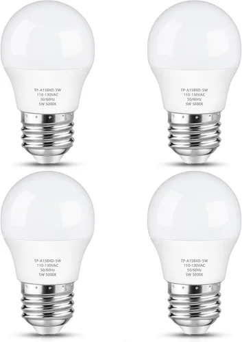 Miniatura 11 de Maylaywood Bombilla LED para refrigerador, equivalente a 40 W, bombilla A15 para nevera, impermeable, luz blanca diurna 5000K, base E26 de 550