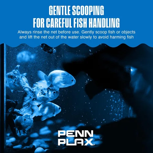 Miniatura 7 de Penn-Plax Quick-Net Aquarium Fish Net - Fine Mesh, Vinyl-Covered Braided Handle - Small Aquarium Cleaning Tool for Gentle Fish Handling - Use in