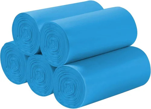 Miniatura 9 de 5 rollos de bolsas de basura pequeñas – 200 bolsas de basura pequeñas duraderas de 4 galones para el hogar, oficina, cocina, baño, dormitorio, forro