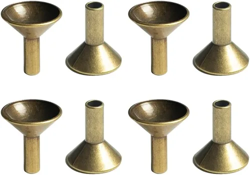 10 soportes de cono de incienso de metal con forma de filtro, soporte de incienso retro, soporte para quemador de reflujo para casa de té, sala de