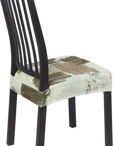 Miniatura 66 de SearchI Juego de 6 Fundas de Asiento para Sillas de Comedor Elásticas, Fundas de Asiento Suave Extraíbles y Lavables para Sillas de Comedor, Flor