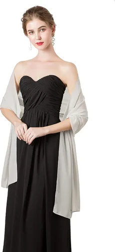 Miniatura 9 de Chales/mantones de gasa suave para vestidos, accesorios de mujer