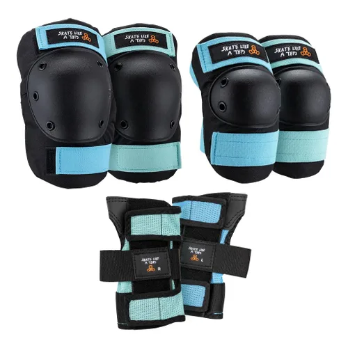 Miniatura 20 de Triple Eight Saver Series - Juego de protectores de rodillas, codos y muñecas (talla S, color negro)