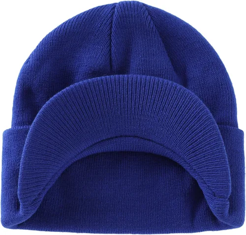 Miniatura 49 de Home Prefer - Gorro de invierno para hombre con visera, cálida y doble punto.