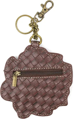 Miniatura 4 de Chala Bolsos de mano estilo casual suave con hombro grande o bolso cruzado con llavero color azul marino Búho