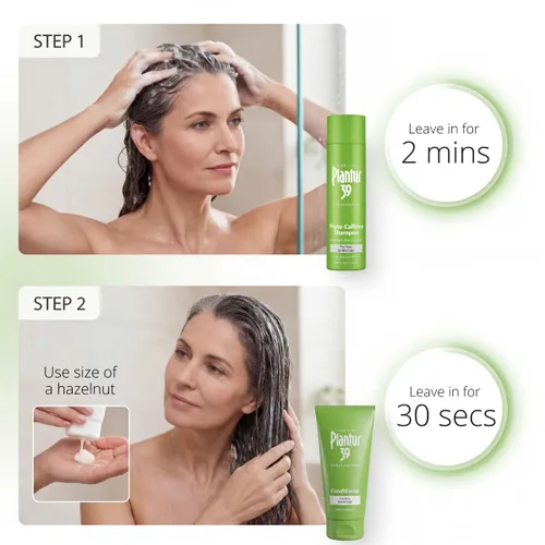 Miniatura 4 de Plantur 39 Paquete de champú y acondicionador para cabello fino y quebradizo I promueve el crecimiento natural del cabello I Champú de fórmula I