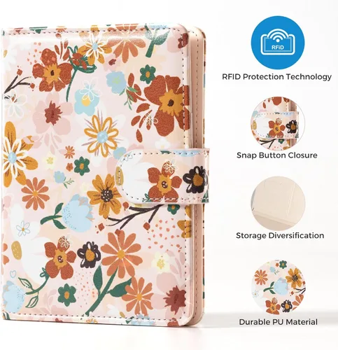 Miniatura 3 de CoBak Soporte para pasaporte - Guarda pasaportes, tarjetas de crédito, tarjetas de identificación, múltiples bolsillos para almacenamiento.