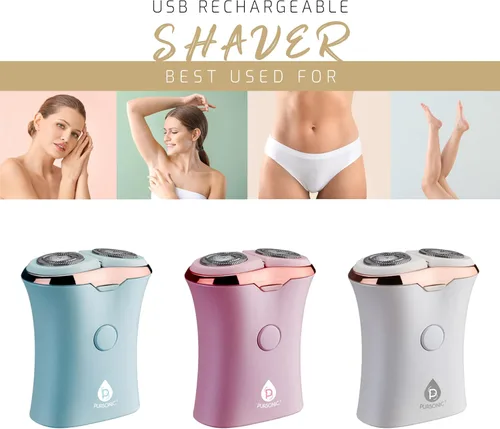 Miniatura 3 de Pursonic Afeitadora recargable por USB para mujer, sin dolor, elimina el vello al instante, maquinilla de afeitar para piernas, bikini, brazos