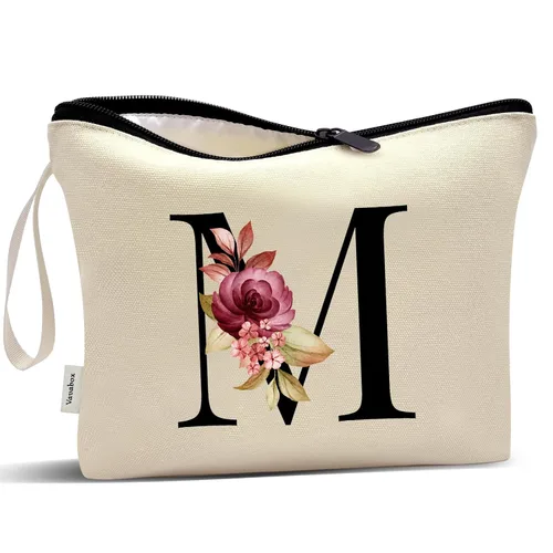 Miniatura 53 de Vavabox A-Z Bolsa de Maquillaje Personalizada, Regalos de Cumpleaños para Mujeres y Mamá, Regalos para la Mejor Amiga, Bolsa de Cosméticos