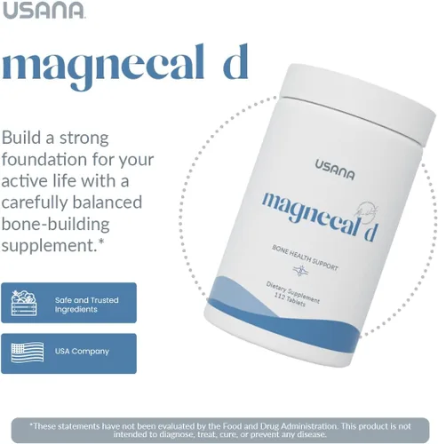 Miniatura 3 de USANA MagneCal D - Magnesio equilibrado y calcio fortificado con vitamina D para apoyar la salud ósea* - 112 tabletas - Suministro para 28 días