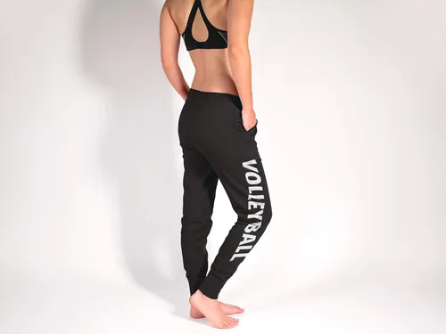 Miniatura 3 de GIMMEDAT Pantalones deportivos suaves de voleibol con cordón y bolsillo