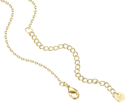 Miniatura 3 de PAVOI Collar de estación chapado en oro de 14 quilates, collares de capas de diamantes simulados, cadena de circonita cúbica para mujer