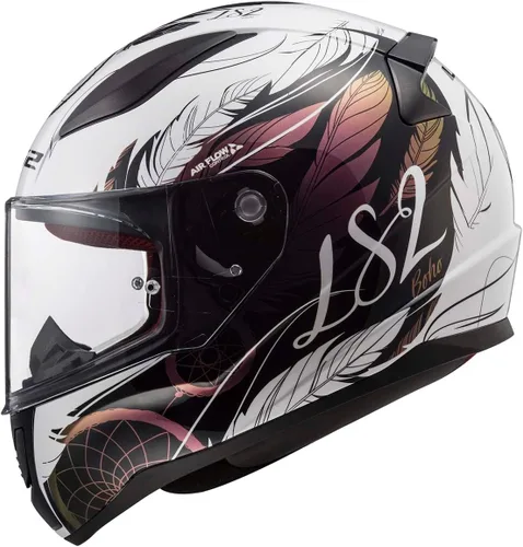 Miniatura 2 de LS2 Cascos Rapid II Casco integral para motocicleta (Dreamcatcher Camaleón/Blanco - XS)