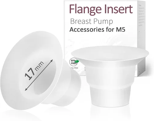 Miniatura 13 de Inserto de brida de 0.866 in compatible con Momcozy M5, solo apto para uso con el extractor de leche portátil Momcozy M5, no accesorios originales