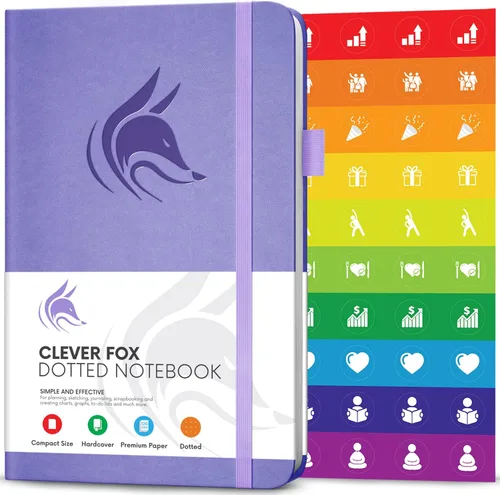 Miniatura 8 de Clever Fox Cuaderno con puntos, diario con páginas numeradas A5 5 x 8.25 pulgadas