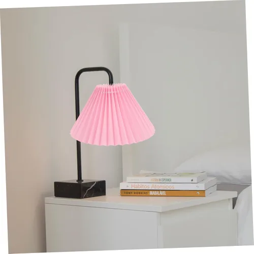 Miniatura 2 de Housoutil Linda lámpara de tela cubierta de bricolaje plisado elegante luces de techo decoración del hogar