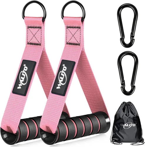 Miniatura 15 de Manijas de Ejercicio WALITO, Reemplazo de Accesorios de Cable para Equipo de Gimnasio en Casa, Sistema de Poleas, Pilates, Bandas de Resistencia