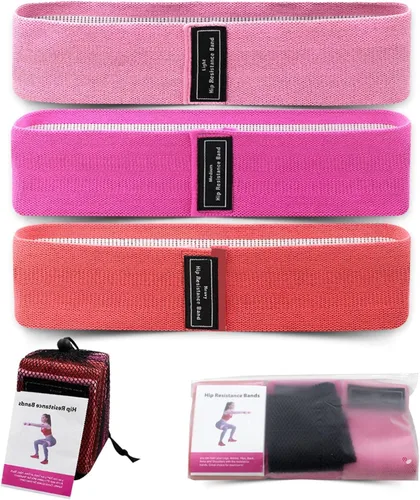 NC Banda De Fitness Elástica, Banda De Resistencia De Gimnasio, Expansor De Cadera, Banda De Goma De Yoga Antideslizante, Anillo De Entrenamiento