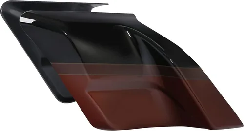 Miniatura 2 de Auburn Sunglo y agujero negro con rico Bourbon panel lateral estirado para Harley Road King Street Glide Road Glide Electra Glide CVO Special Negro
