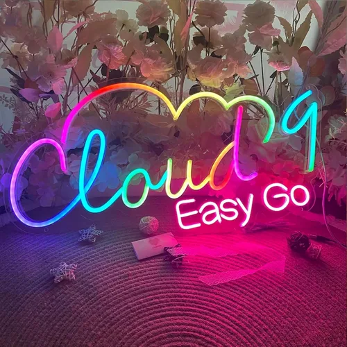 Miniatura 2 de Letreros de neón personalizados, letrero de neón colorido personalizable para decoración de pared, luz de neón LED personalizada con nombre