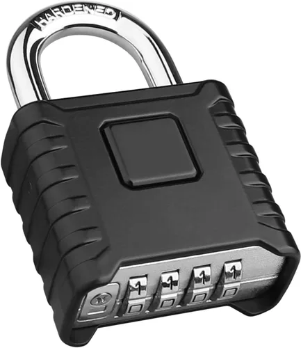Miniatura 16 de Paquete de 2 Candados de Combinación Grandes [Desbloqueo con Un Toque], Diyife® Candado Resistente para Exteriores a Prueba de Intemperie Diseño