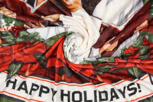 Miniatura 4 de Northwest Manta de felpa con diseño de Star Wars Holiday Chorus Carolers 46 x 60 pulgadas (117 cm x 152 cm)