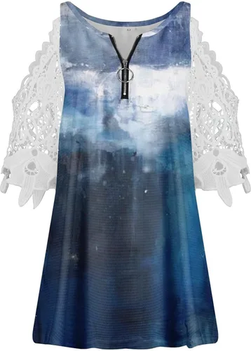 Miniatura 4 de Womens Shirts Dressy Casual 2023 Elegant Holiday Blouses Travel Casual Going Out Tops Short Sleeve T-Shirts