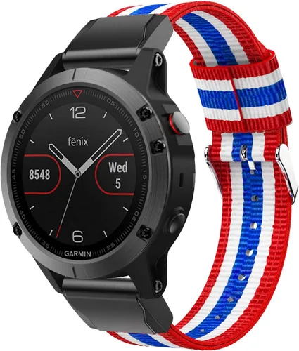Miniatura 13 de Correa deportiva de nailon de ajuste rápido compatible con Garmin Fenix 5/Fenix 5 Plus/Forerunner 935/Approach S60/Quatix 5 Smartwatch