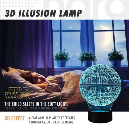 Miniatura 5 de Manco 3 patrones de 16 colores 3D luz nocturna regalos de cumpleaños para fans