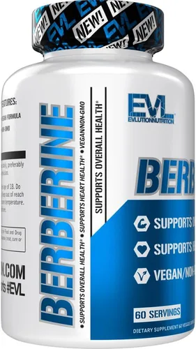 Miniatura 5 de Evlution Nutrition Berberine - Apoya la salud del corazón y la salud general - 500 mg de berberina pura por porción - Fórmula vegana - Sin OMG
