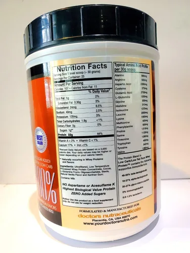 Miniatura 2 de Pure 100% - Proteína de suero sin desnaturalizar alimentada con pasto, baja en carbohidratos, baja en grasa, doble sabor a chocolate holandés