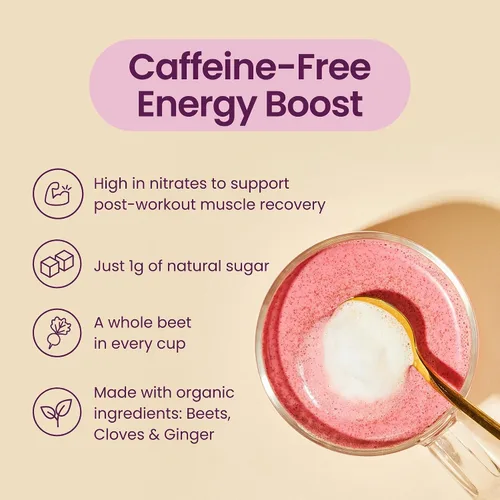Miniatura 3 de Blume Superfoods Latte - Polvo de remolacha, potenciador de energía, remolacha orgánica en polvo, clavo, canela, jengibre, vegano, apto para dieta
