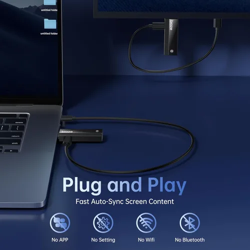 Miniatura 6 de Transmisor y receptor HDMI inalámbrico 328FT/100M, Plug & Play Portátil 5G+2.4G Extensor 4K Decodificación Entrada 1080P@60Hz Salida para Video