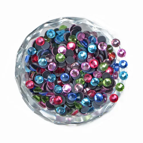 Miniatura 8 de LPBeads 10000 unidades de diamantes termoadhesivos SS6 amatista con parte trasera plana, gemas de diamantes de imitación de cristal redondas