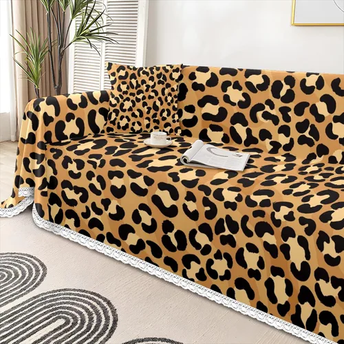 Miniatura 4 de Funda de sofá con estampado de leopardo y guepardo, fundas de sofá estampadas, fundas para sillón, funda resistente a las manchas, protector