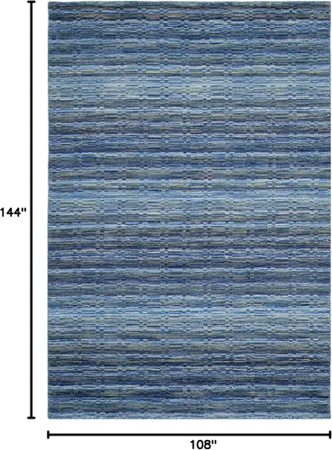 Miniatura 2 de SAFAVIEH Himalaya Collection - Alfombra decorativa, 2 x 3 pies, azul y multicolor, lana hecha a mano, ideal para zonas de alto tráfico en entrada