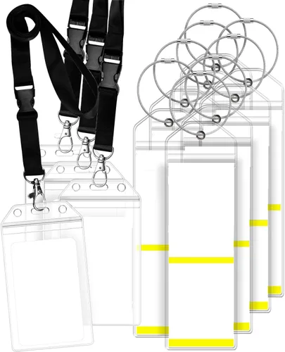 GreatShield Portaetiquetas de equipaje de crucero (paquete de 8) + soporte de identificación con cordón (paquete de 4) bolsa de sellado de PVC