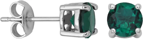 Miniatura 41 de Amazon Essentials Aretes redondos de plata de ley con piedra natal (anteriormente colección Amazon)
