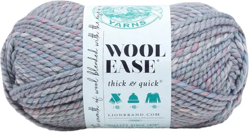 Miniatura 33 de Lion Brand Yarn - Ovillo de lana Wool-Ease Thick & Quick color fuerza aérea