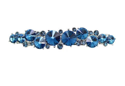 Miniatura 21 de Faship AB Premium Rhinestone Crystal Floral Pequeño Pasador De Pelo Clip