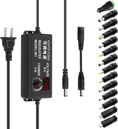 Miniatura 8 de Aclorol Fuente de alimentación universal 4V-24V 5A 120W Adaptador de corriente AC/DC ajustable 100-240V AC a DC 24V 19V 12V 5V 9V 6V 5A 4A