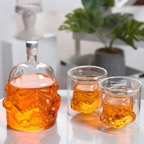Miniatura 6 de Juego de decantador de whisky, decantador de whisky con 2 vasos de 150ml, regalos del Día del Jefe para hombres, esposo, novio, papá, juego de 1