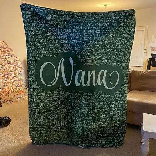 Miniatura 4 de Manta de forro polar personalizada para el día de la madre, hija, hijo, niños, nombre a mi madre, día de la madre, manta personalizada con nombre