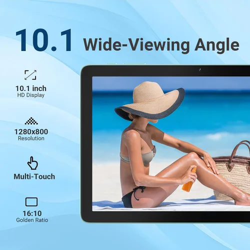 Miniatura 5 de DigiLand Tablet 2025, tableta Android de 10.1 pulgadas con procesador Octa-core 10 GB de RAM 64 GB ROM HD IPS pantalla táctil, 6000 mAh, BT 5.0